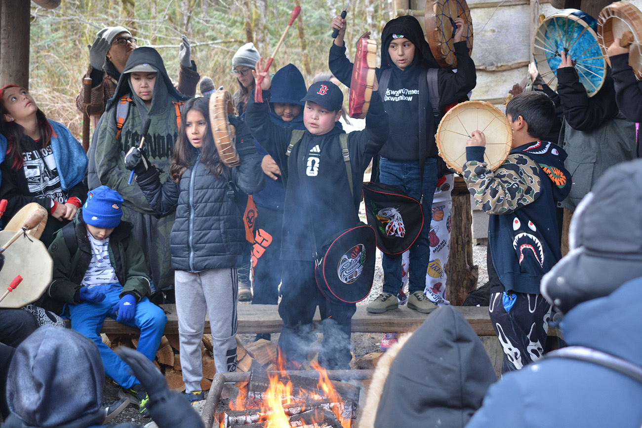 Students outside class